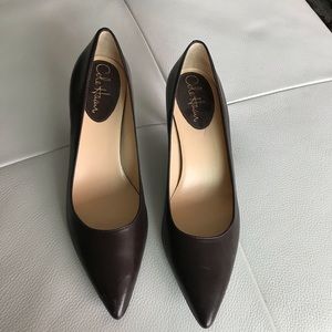 Cole Haan Nike Air Leather Heel Pumps, Size 8B